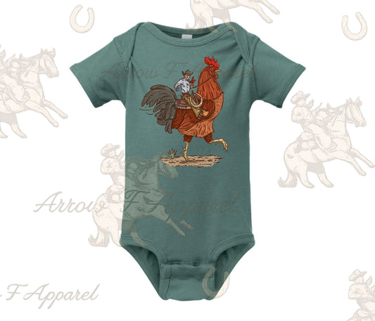 Cody Coffee Rooster Onesie or Tee (Infant,Toddler,Youth)