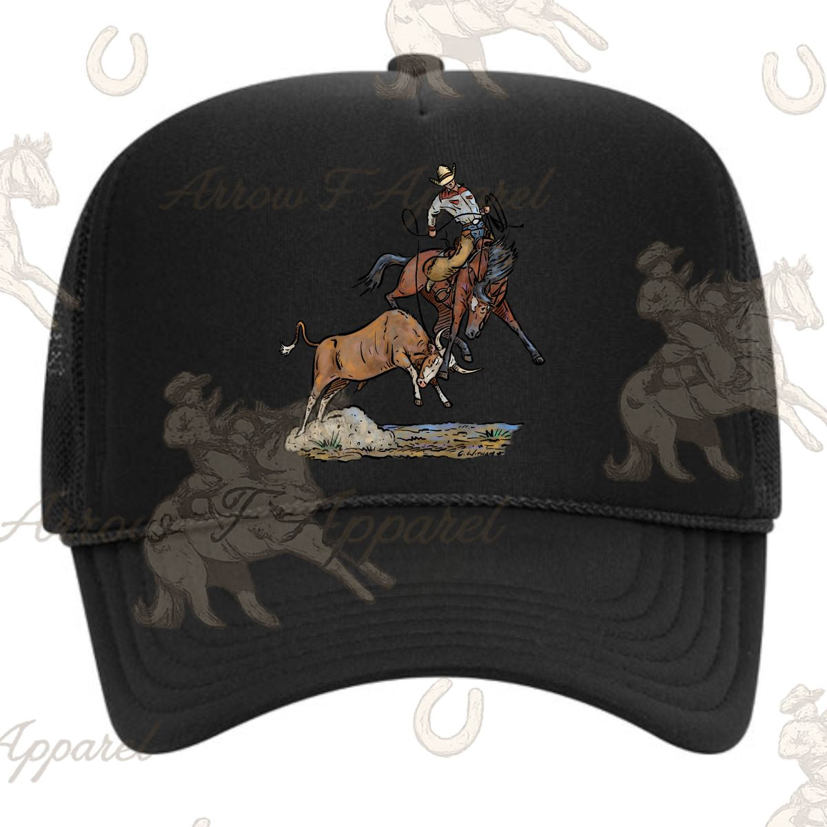 Line Drive Trucker Hat