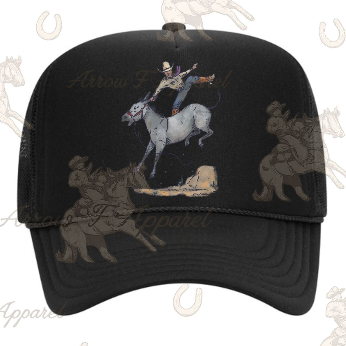 Broncy Donkey Trucker Hat