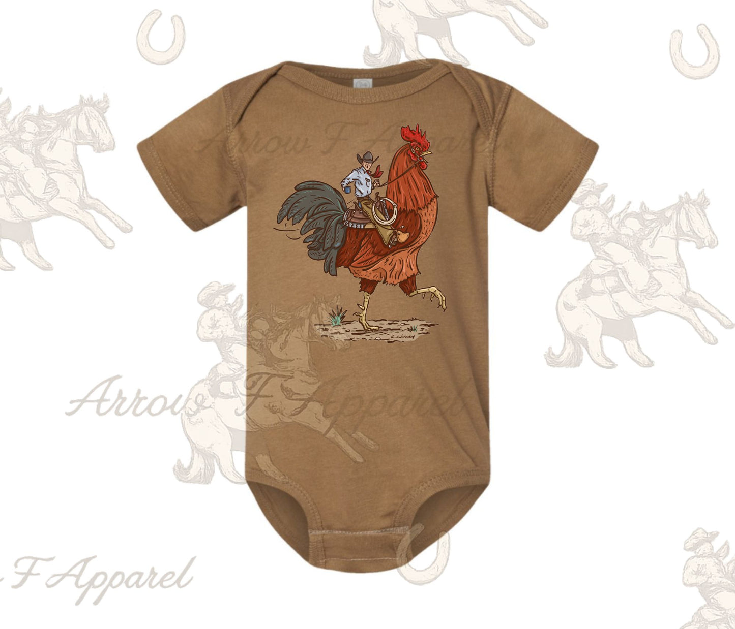 Cody Coffee Rooster Onesie or Tee (Infant,Toddler,Youth)
