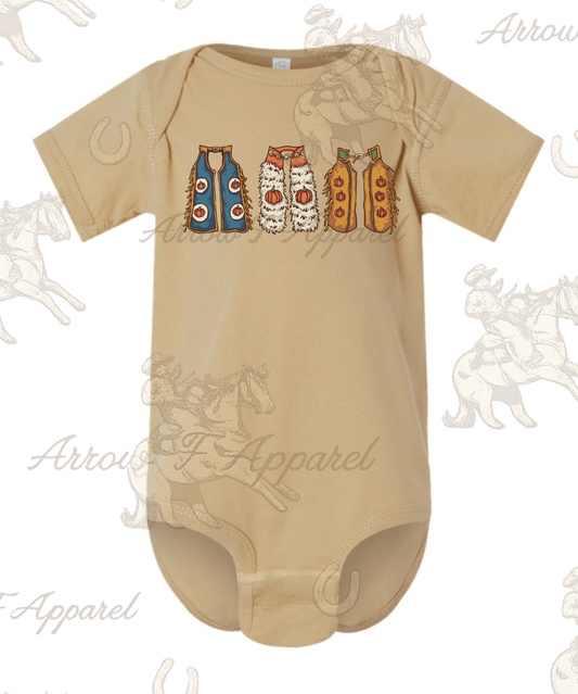 Fall Pumpkin Chaps Onesie or Tee (Infant,Toddler,Youth)