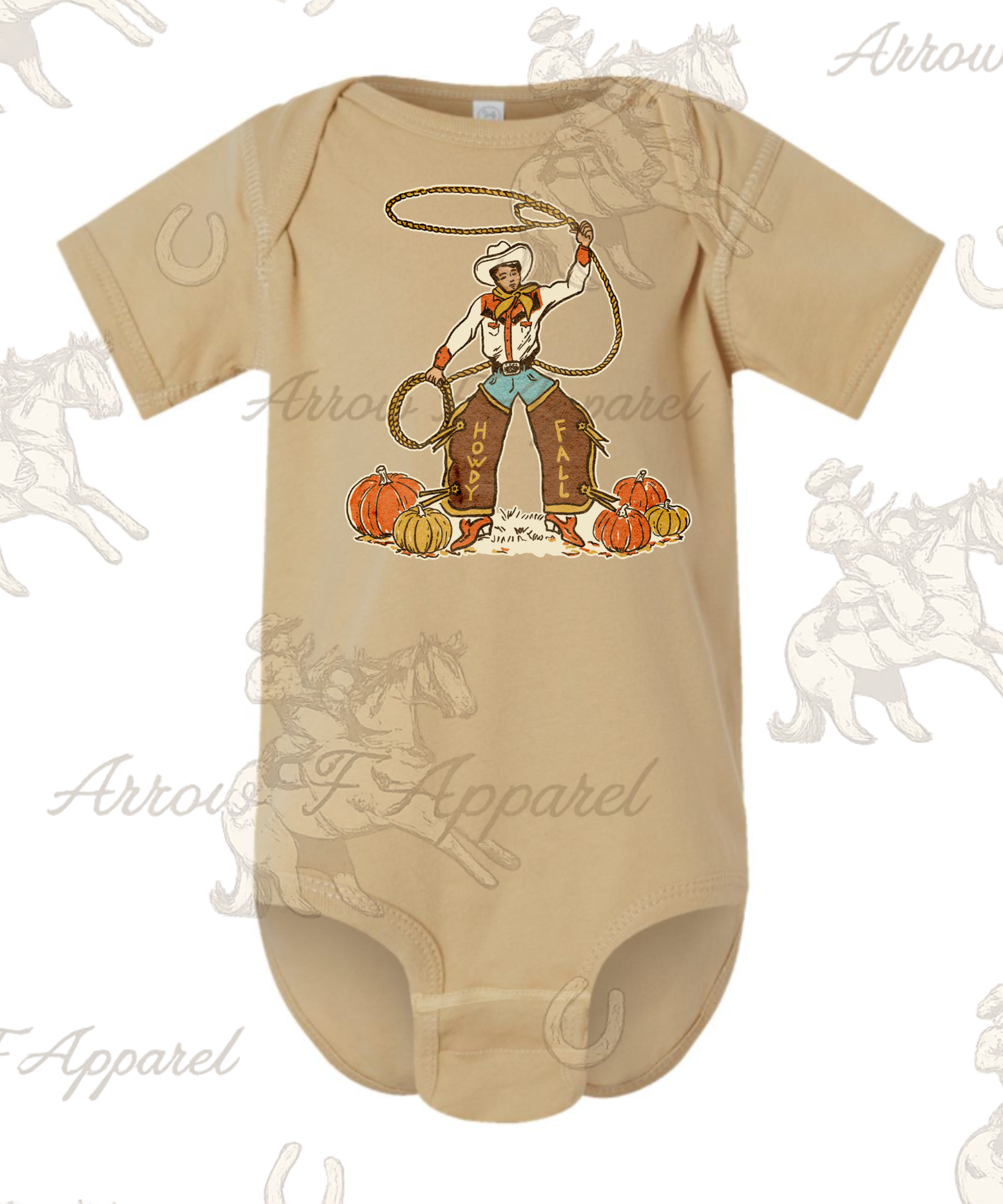 Howdy Fall Cowboy Onesie or Tee (Infant,Toddler,Youth)
