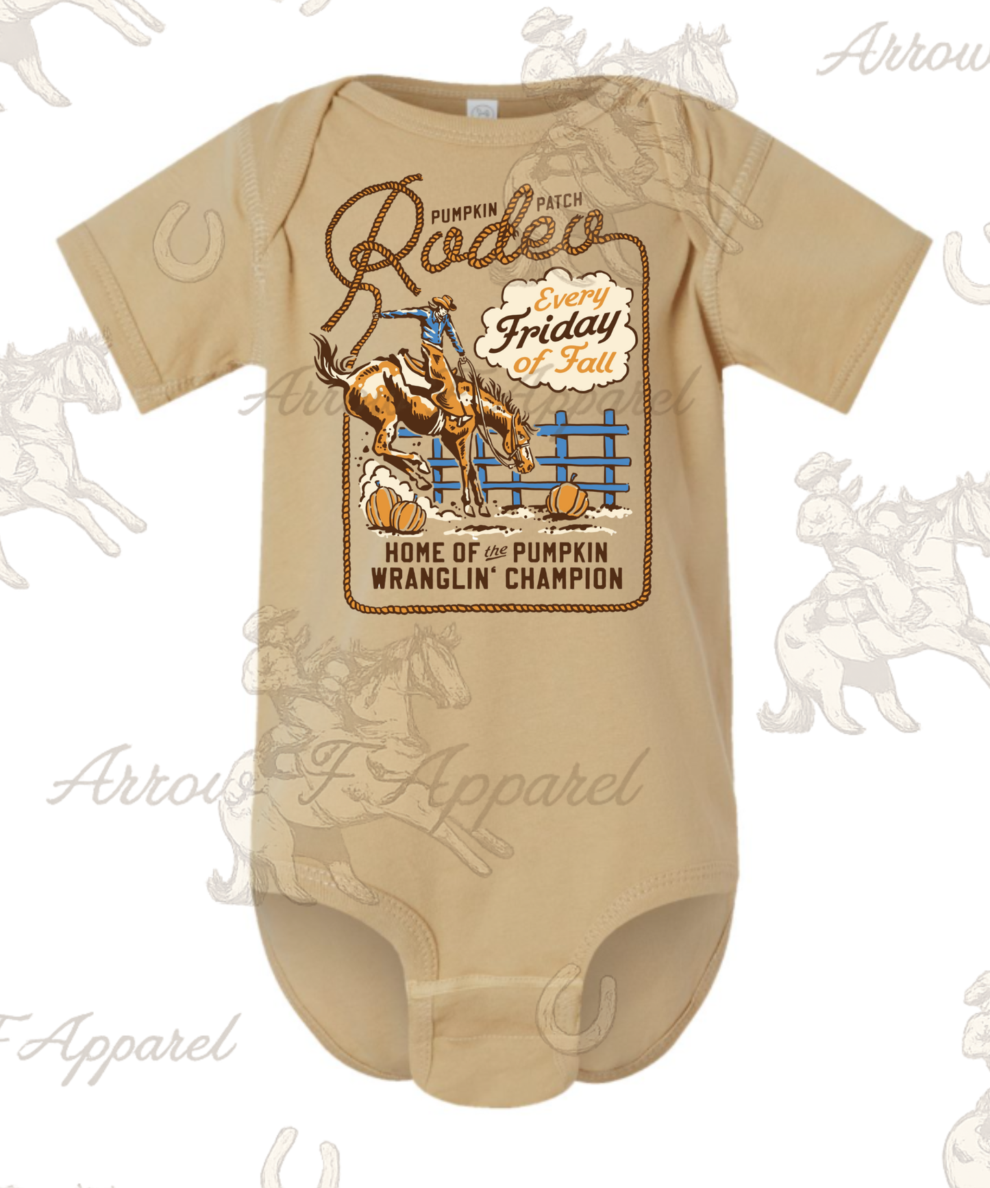 Pumpkin Patch Rodeo Onesie or Tee (Infant,Toddler,Youth)