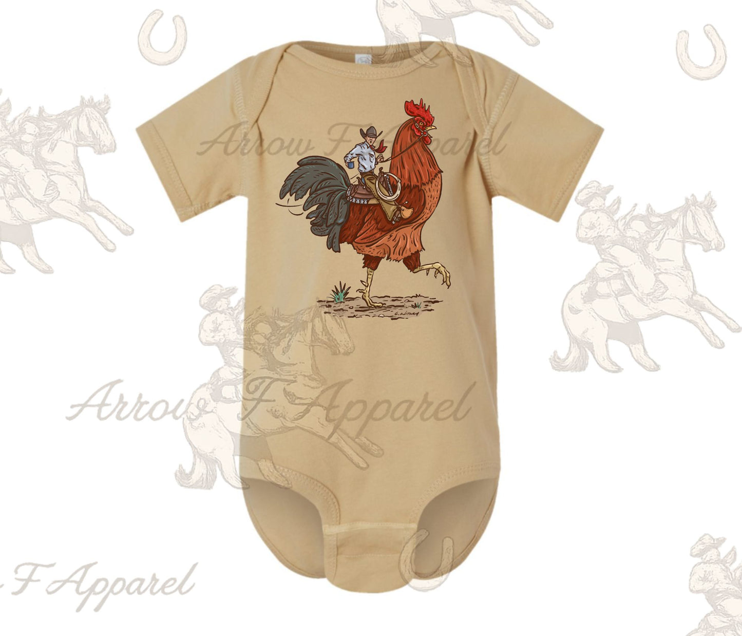 Cody Coffee Rooster Onesie or Tee (Infant,Toddler,Youth)