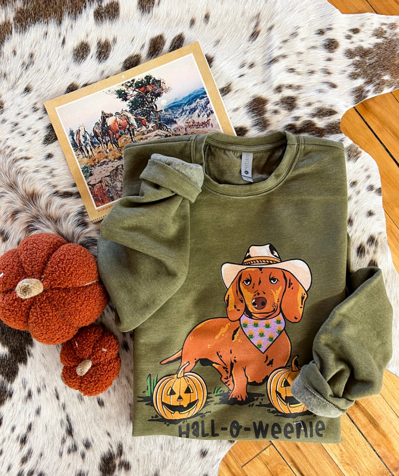 Hall-O-Weenie Sweatshirt – Olive Mineral Wash