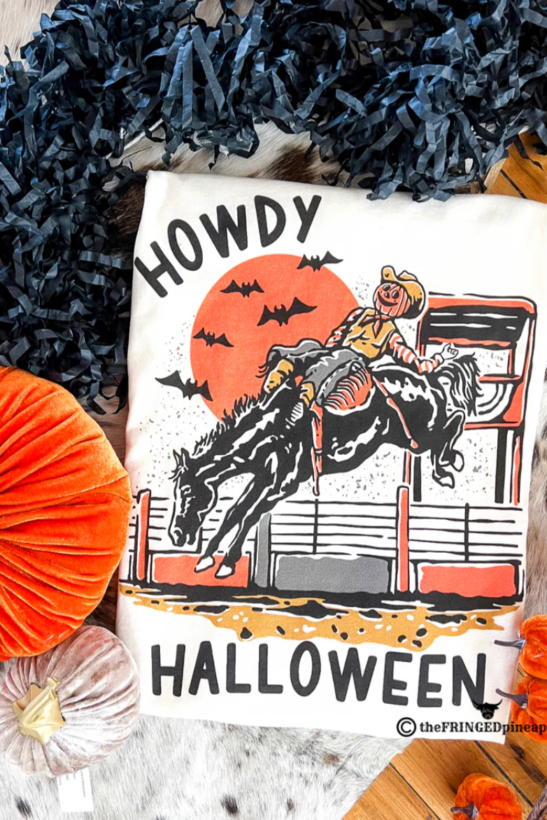 Howdy Halloween Tee (Cream)
