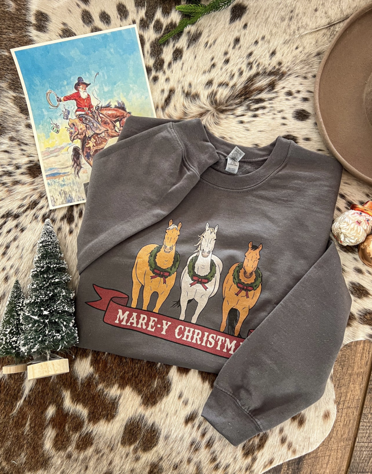 Mare-Y Christmas Sweatshirt or Tee(Charcoal)
