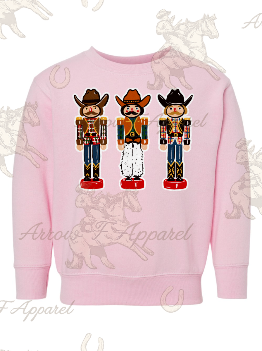Cowboy Nutcrackers Crewneck Sweatshirt(Infant,Toddler,Youth)