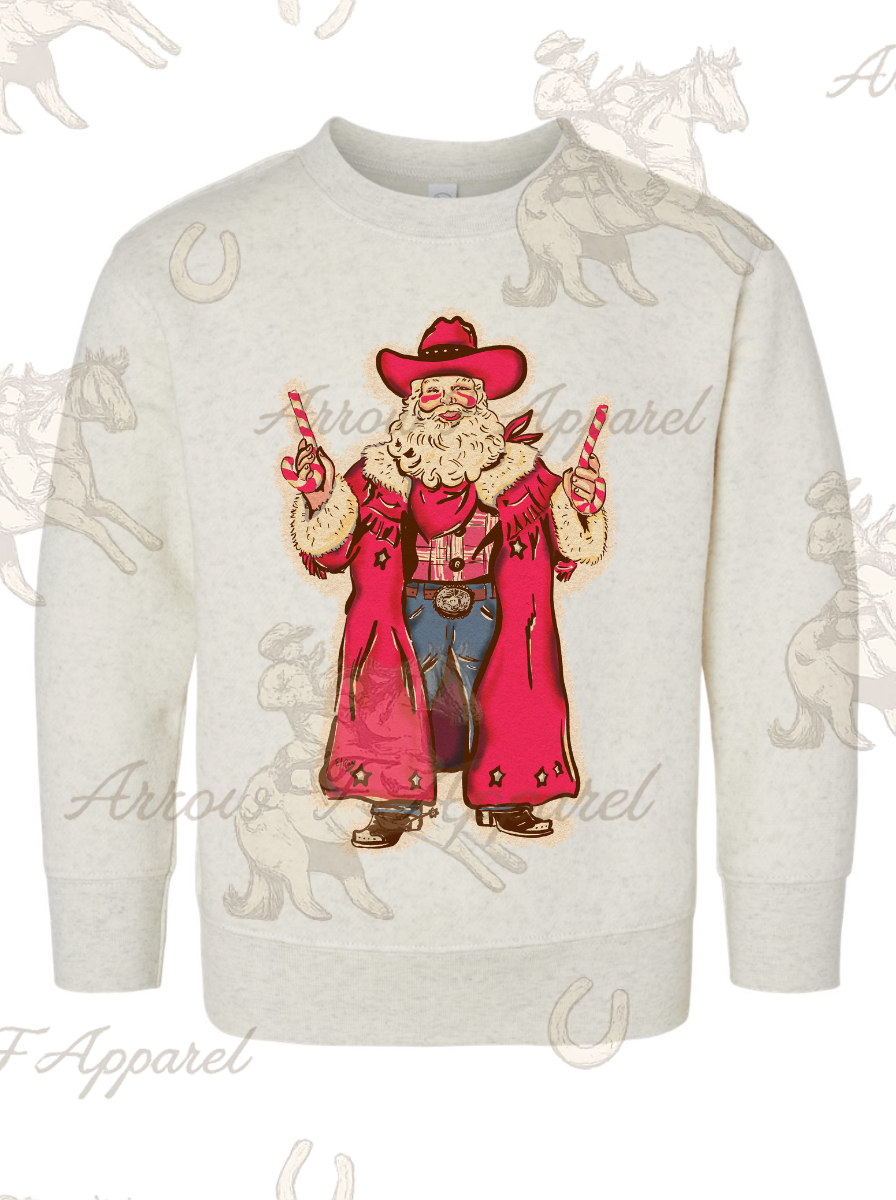 Outlaw Santa Crewneck Sweatshirt(Infant,Toddler,Youth)