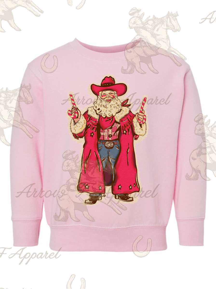 Outlaw Santa Crewneck Sweatshirt(Infant,Toddler,Youth)