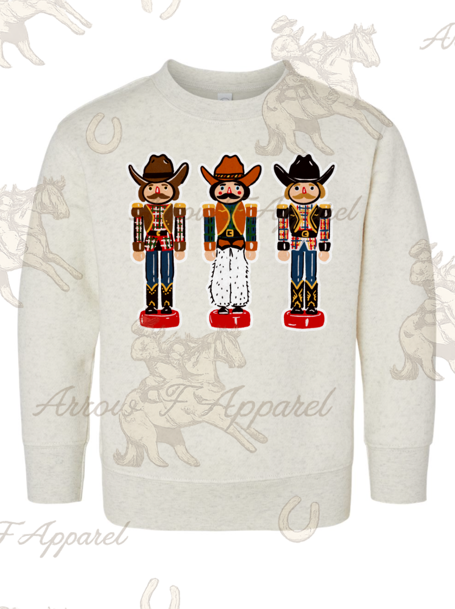 Cowboy Nutcrackers Crewneck Sweatshirt(Infant,Toddler,Youth)
